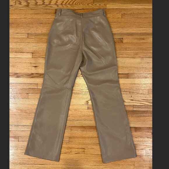 Artizia Babaton Publish Pant (Gold Camel, Size 10, Vegan Leather) - Picture 10 of 10